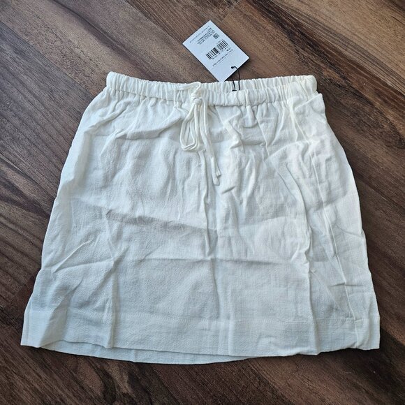 Evry Linen Blend Mini Skirt - Picture 2 of 2